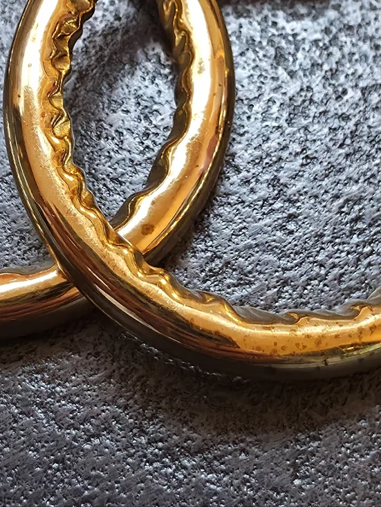 14k Gold Post Jennifer Fisher Hoops - Picture 8 of 9